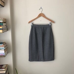 Vintage Classic Black and White Polka Dot Skirt